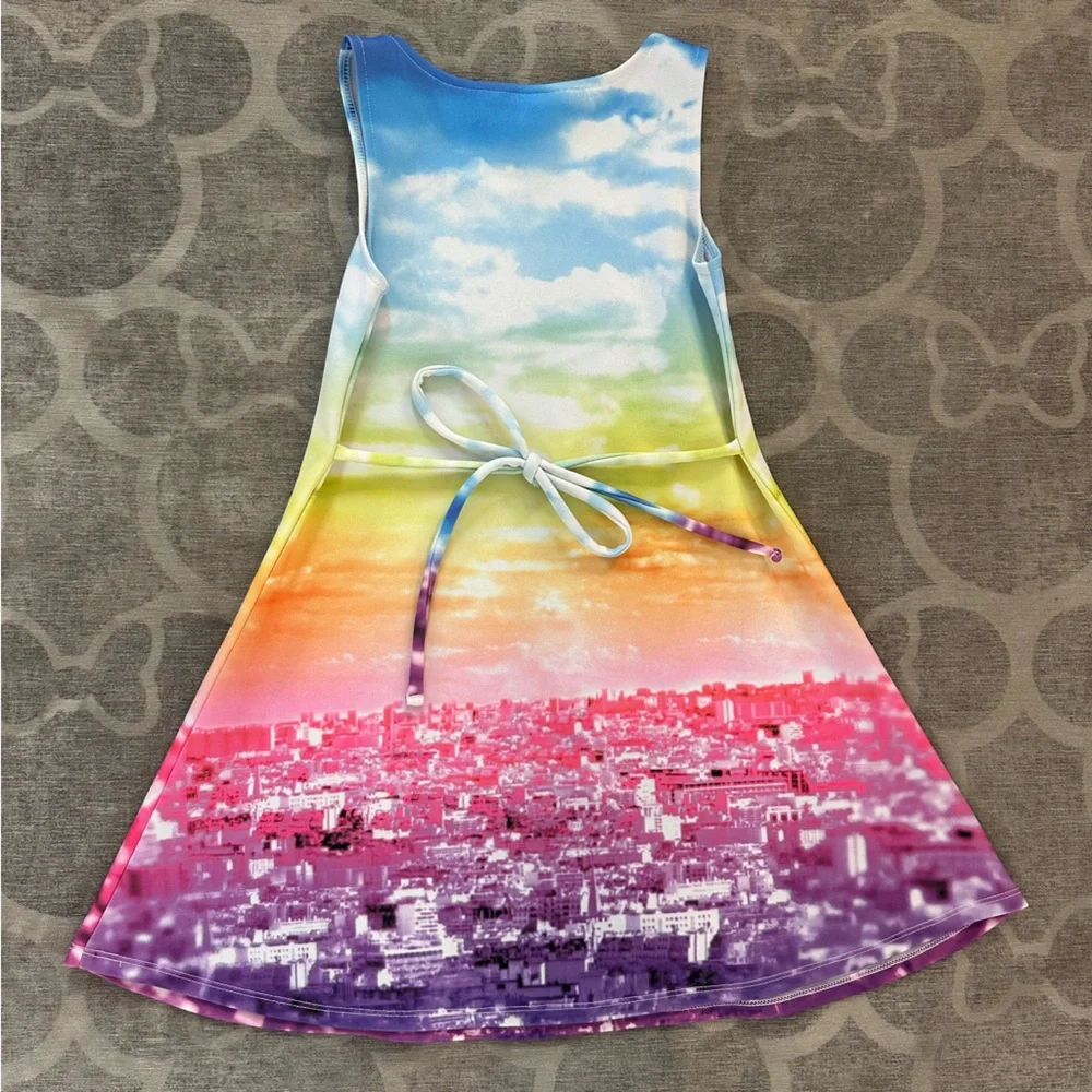 Eiffel Tower sparkly rainbow Dress